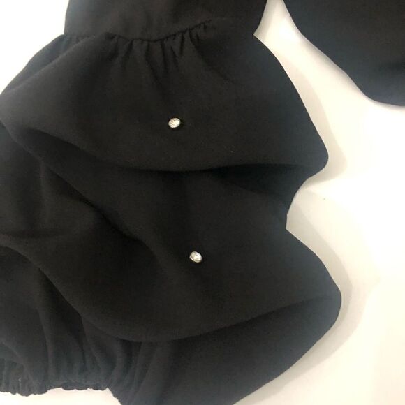 Badgley Mischka Bubble Long Sleeve Jumpsuit Sz M - Picture 7 of 16